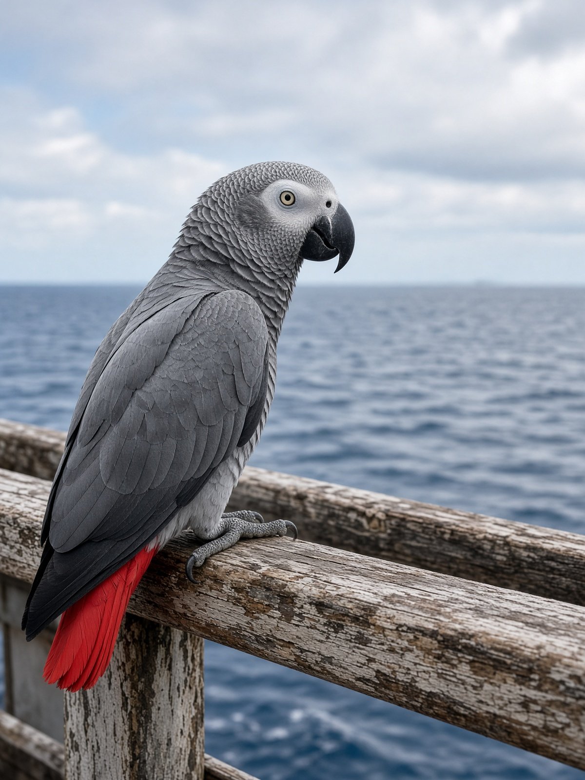 Whitney the African Grey parrot